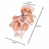 Baby doll in carrier with mascot pink