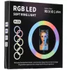 RGB LED selfie ring light on tripod