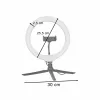 RGB LED selfie ring light on tripod