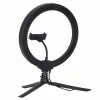 RGB LED selfie ring light on tripod