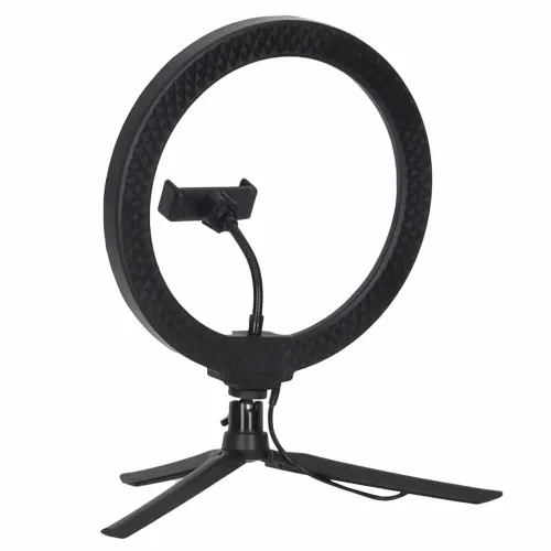 RGB LED selfie ring light on tripod