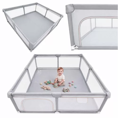 Baby cot mesh zipped entry 180x200cm