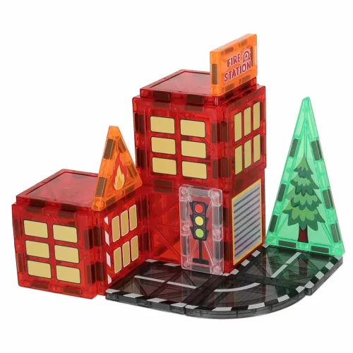 Magnetic construction bricks fire brigade 48e