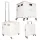 LUARO shopping trolley folding 4-wheel lid white