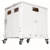 LUARO shopping trolley folding 4-wheel lid white