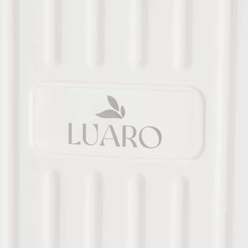LUARO shopping trolley folding 4-wheel lid white