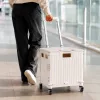 LUARO shopping trolley folding 4-wheel lid white