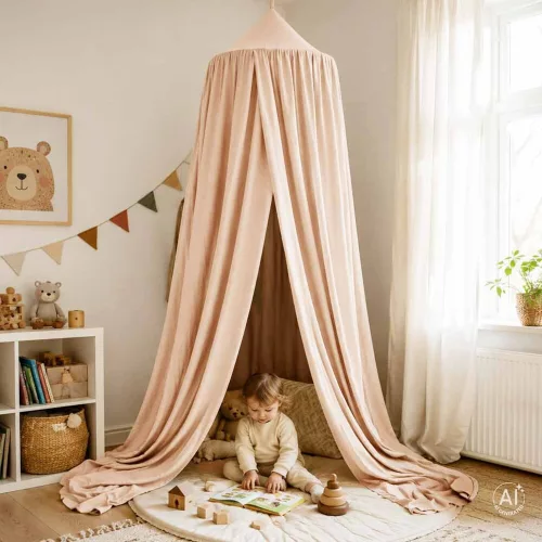 Tipi tent canopy hanging beige