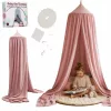 Tipi tent canopy hanging light pink