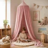 Tipi tent canopy hanging light pink