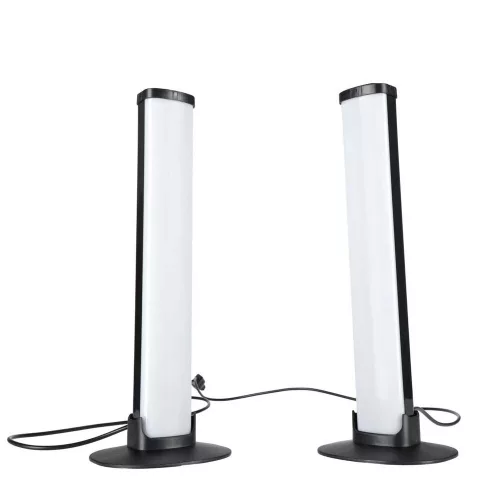Lampka na biurko LED gamingowa RGB kolumny słupki na pilot zestaw 2 sztuki