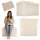 Folding pouffe with storage compartment beige