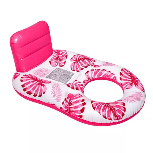 Swimming chair mattress with backrest and canopy rose