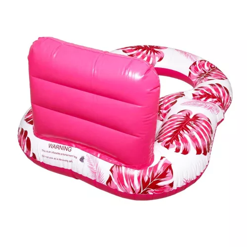 Swimming chair mattress with backrest and canopy rose