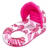 Swimming chair mattress with backrest and canopy rose