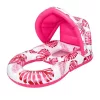 Swimming chair mattress with backrest and canopy rose