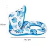 Swimming chair mattress with backrest and canopy ni