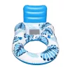Swimming chair mattress with backrest and canopy ni