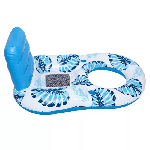 Swimming chair mattress with backrest and canopy ni