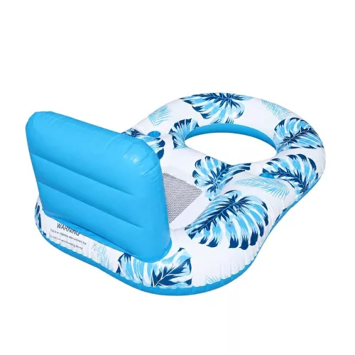 Swimming chair mattress with backrest and canopy ni