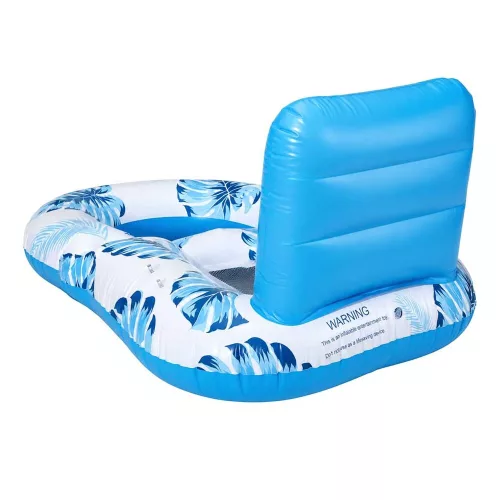 Swimming chair mattress with backrest and canopy ni