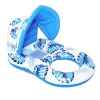 Swimming chair mattress with backrest and canopy ni