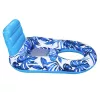Swimming chair mattress with backrest
