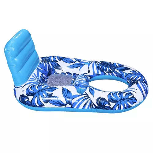 Swimming chair mattress with backrest