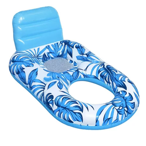 Swimming chair mattress with backrest