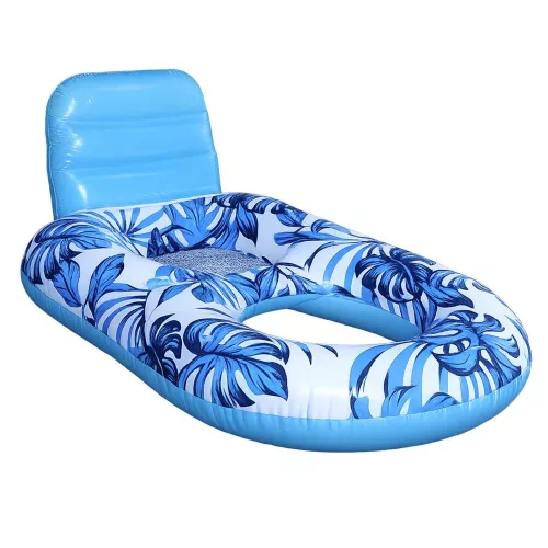 Swimming chair mattress with backrest