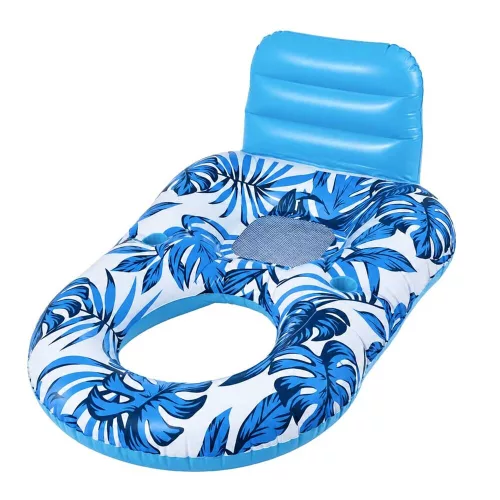 Swimming chair mattress with backrest
