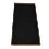 Folding pouffe with storage compartment quilted velour brown