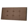 Folding pouffe with storage compartment quilted velour brown