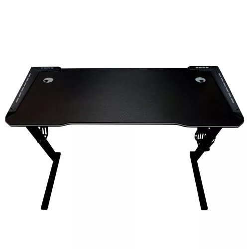 Biurko gamingowe LED podświetlenie RGB uchwyty komputerowe dla gracza 120x60cm