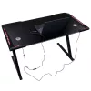 Biurko gamingowe LED podświetlenie RGB uchwyty komputerowe dla gracza 120x60cm