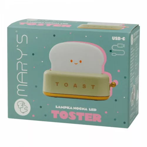 MARY'S LED NIGHT LAMP TOASTER YELLOW