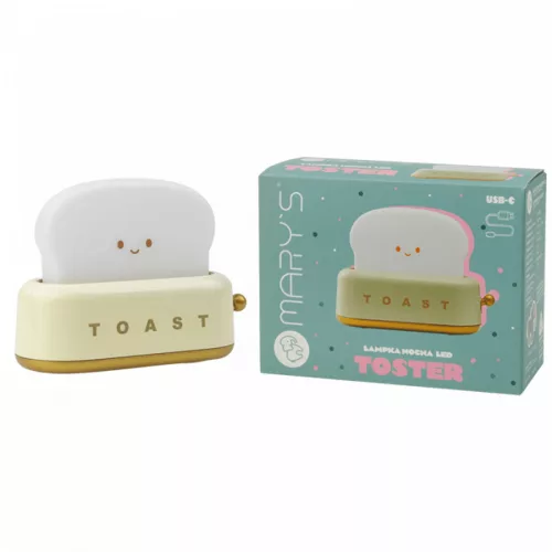 MARY'S LED NIGHT LAMP TOASTER YELLOW