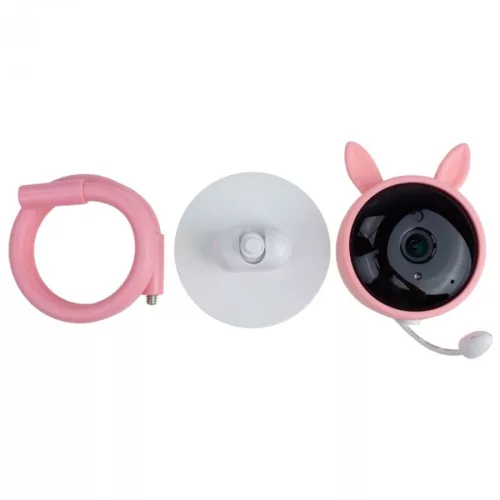 MARY'S Nanny Electronic Camera Pink Rabbit WiFI TUYA