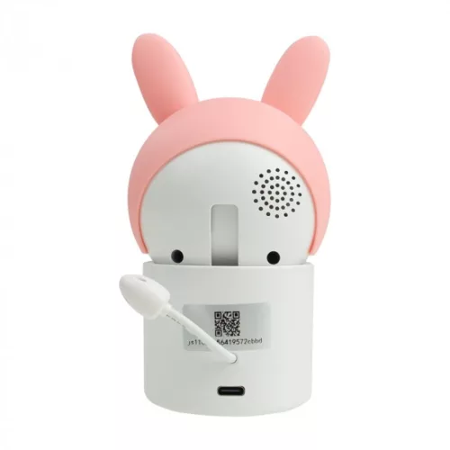MARY'S Rotating Baby Monitor Camera Pink Rabbit WiFi TUYA
