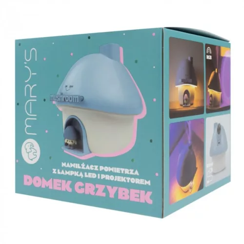 MARY'S LED Air Humidifier Blue Mushroom
