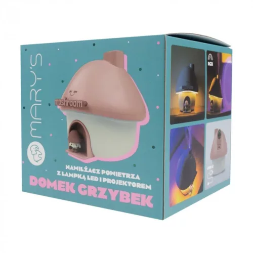 MARY'S Pink Mushroom LED Air Humidifier