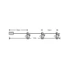 Modee Christmas LED String Decor Battery Operated + Clip C3013 (10LED/90cm/10cm) warm
