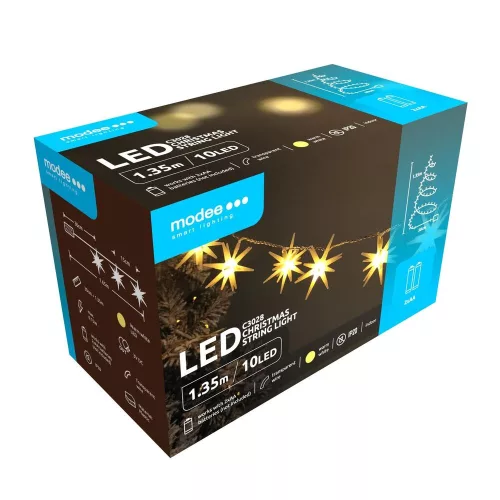 Modee Christmas LED String Decor Battery Operated C3028 (10LED/135cm/15cm) warm