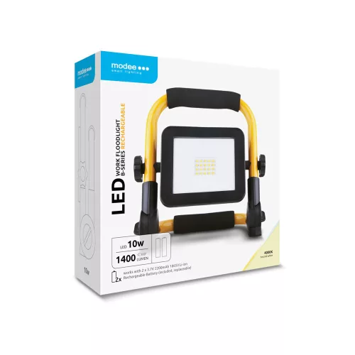 Modee LED Spotlight Work Light (+4400mAh) 10W 120° 4000K (1400 lumen) B-series
