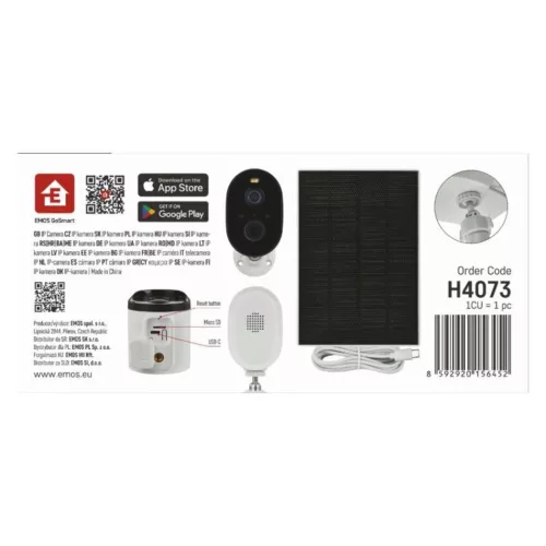 GoSmart Kültéri akkumulátoros kamera IP-1150 SNAP wifivel és napelemmel