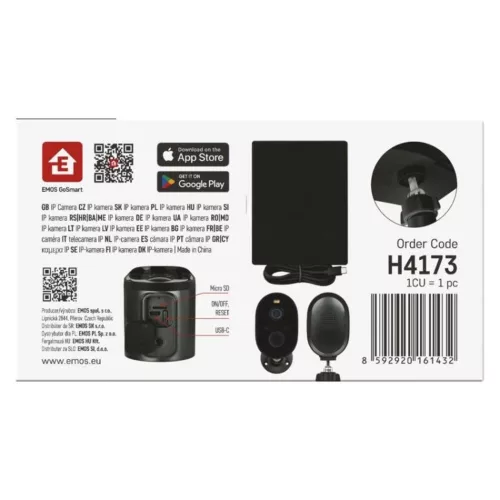 GoSmart Kültéri akkumulátoros kamera IP-1150G SNAP wifivel és napelemmel