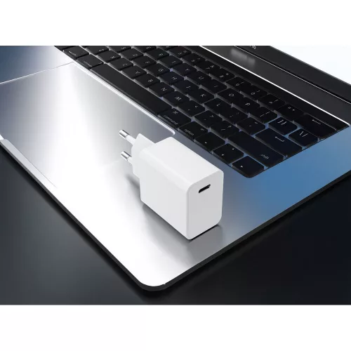 Technik Hálózati Adapter USB-C (fast charger) 20W Fehér, MT-AD101