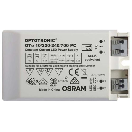 RENDL G13009 DRIVER Driver Triac Regulator 10W 700Ma 3X3W, 10 W, 700mA