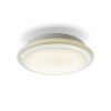 RENDL R10109 AREA Rounded Opal Glass Ceiling Light with Chrome Trim for 2D Compact Tube Light, IP44, 28 W, 230V