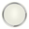 RENDL R10109 AREA Rounded Opal Glass Ceiling Light with Chrome Trim for 2D Compact Tube Light, IP44, 28 W, 230V
